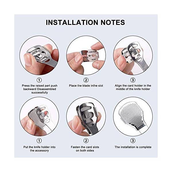 zukabmw-Pedicure-Callus-Shaver-Foot-File-Care-Hard-Skin-Remover-Callus-Shaver-Sets-with-Case-Foot-File-Heads-10-Replacement-Blade-for-Hand-Feet zukabmw Pedicure Callus Shaver Foot File Care Hard Skin Remover Callus Shaver Sets with Case, Foot File Heads & 10…