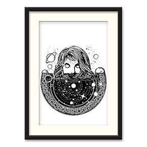 Black Paper Framed Canvas Wall Art for Living Room, Bedroom Black and White City Map Canvas Prints for Home Decoration Ready to Hanging - 23x31 inches