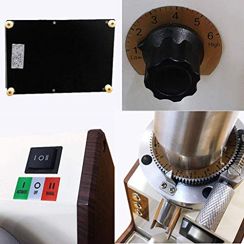 YAeele Elektrische Kaffeemühle Maschine mit Italien importierter Steintitanstahlschleifscheibe Kaffeebohnen… – Bild 6