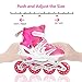 Tuko Kids Adjustable Inline Skates for Girls Rollers Adjust Skates Blades Illuminating Wheel Patines para Niños with Protective Pads