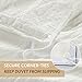Bedsure Duvet Cover Set with Zipper Closure-Solid Vintage Ivory,King (104