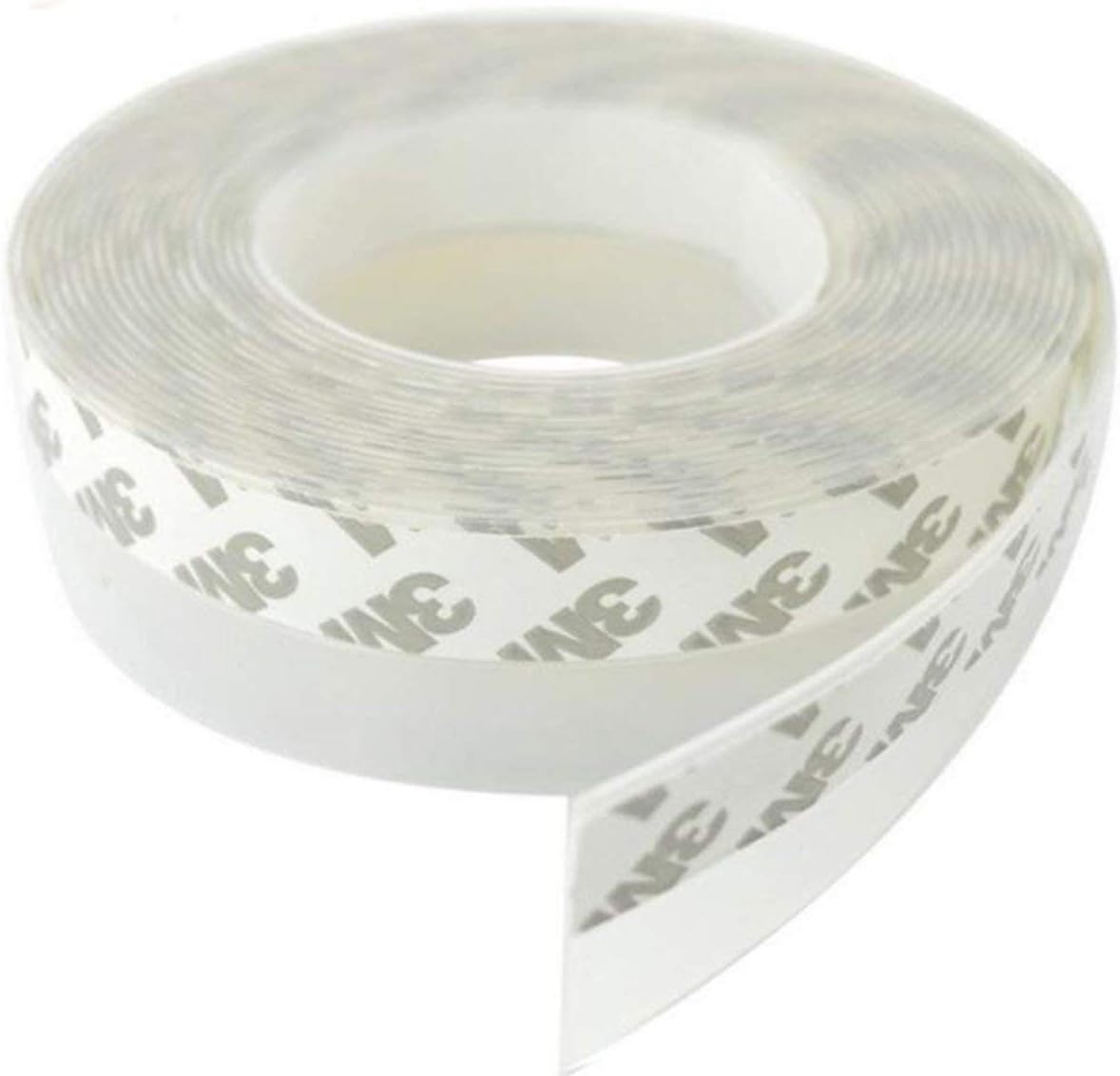 Silicone Adhesive Weather Stripping Draft Stopper Door Bottom Seal Strip for Wind Blocker and Door Gap Blocker, 16 Feet, Translucence(45mm)