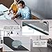 Office Desk Computer Desk L-Shsaped Desk Gaming Desk Corner Desk Writing Desk for Small Space,Clear