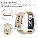 POY Replacement Bands Compatible for Fitbit Charge 2, Classic & Special Edition Sport Wristbands, Small Tan, 1PC