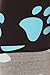 Print Leggings Blue Paws (R805-EXTRAPLUS)
