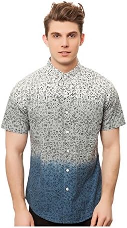 Fourstar Clothing Men's Ishod SS Buttondown Shirt Extra Large Indigo