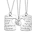 Udobuy®3 Piece Mother Father Daughter Heart Pendant Necklace Set Daddy's Girl Mommy's World Mother Daughter Father Family jewelry Necklace Set
