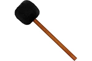 SONIC ENERGY Gong Mallet Beater with Sapele Wood Handle and Soft Fleece Head — MADE IN GERMANY — for Meditation, Sound Healing Therapy and Yoga,2-YEAR WARRANTY