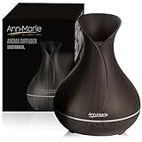 400ml Aromatherapy Essential Oil Diffuser -Wood Grain Ultrasonic Aroma Essential Oil Cool Mist Humidifier with Adjustable Mist Mode for Bedrooms, Office, Yoga Studios, Spa, Gyms