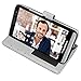 AMZER Flip Folio Cover with Credit Card Slot Cell Phone Case for BlackBerry Z30 - Retail Packaging - Black