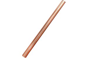 HWYEE 1PCS 99.98% Pure Copper Rod 1/2''(12mm) Dia 8.031'' Lengther Copper Round, Rod Solid Copper Bar for Metal DIY Craft Metal Working Hobbies（1PCS,12 * 204mm）