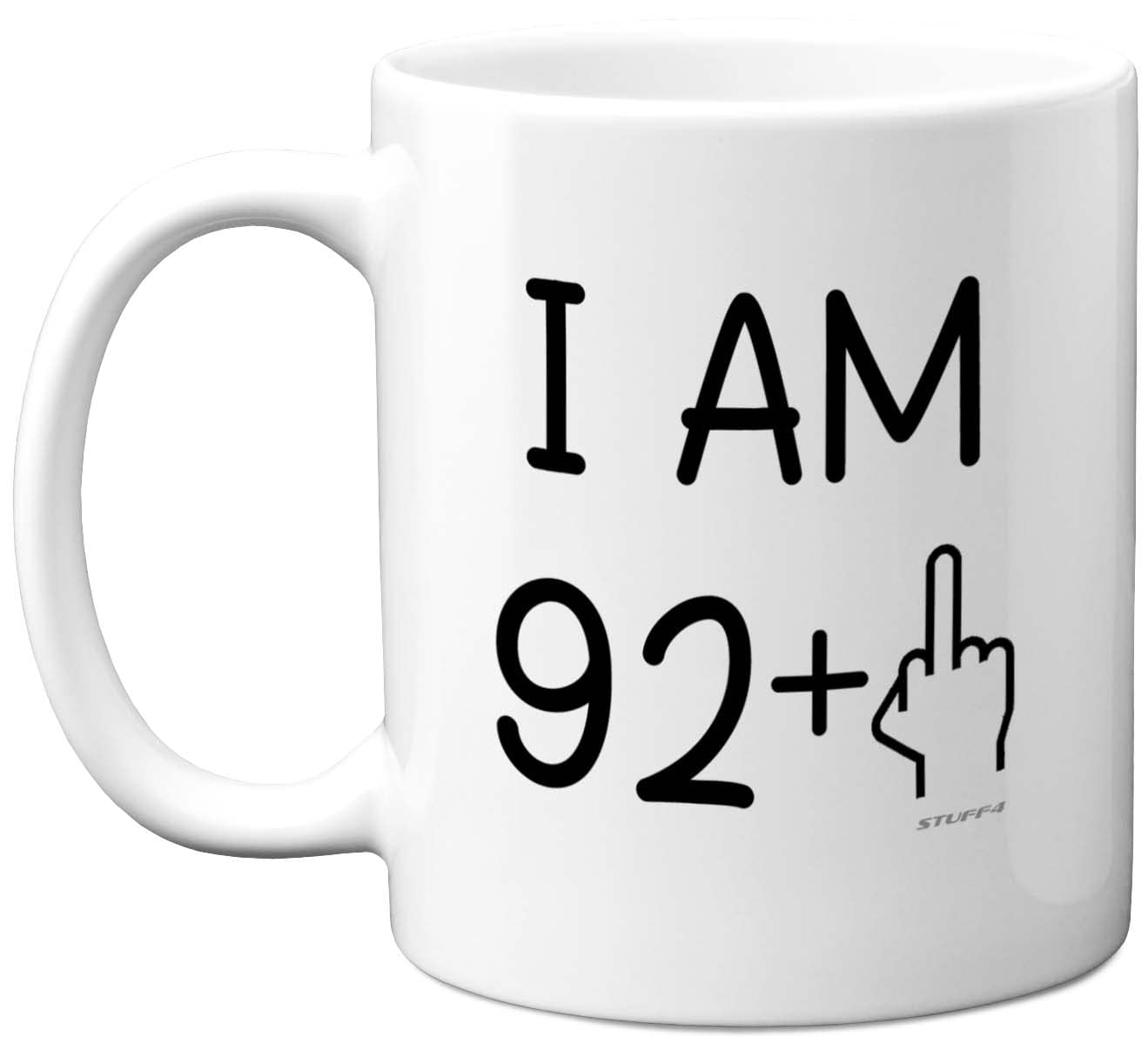 93rd Birthday Gifts for Women Men, Rude Novelty Mug Middle Finger, Gag Joke Gifts, Perfect Funny Mugs for Birthday Present, 11oz Premium Ceramic Coffee Mug