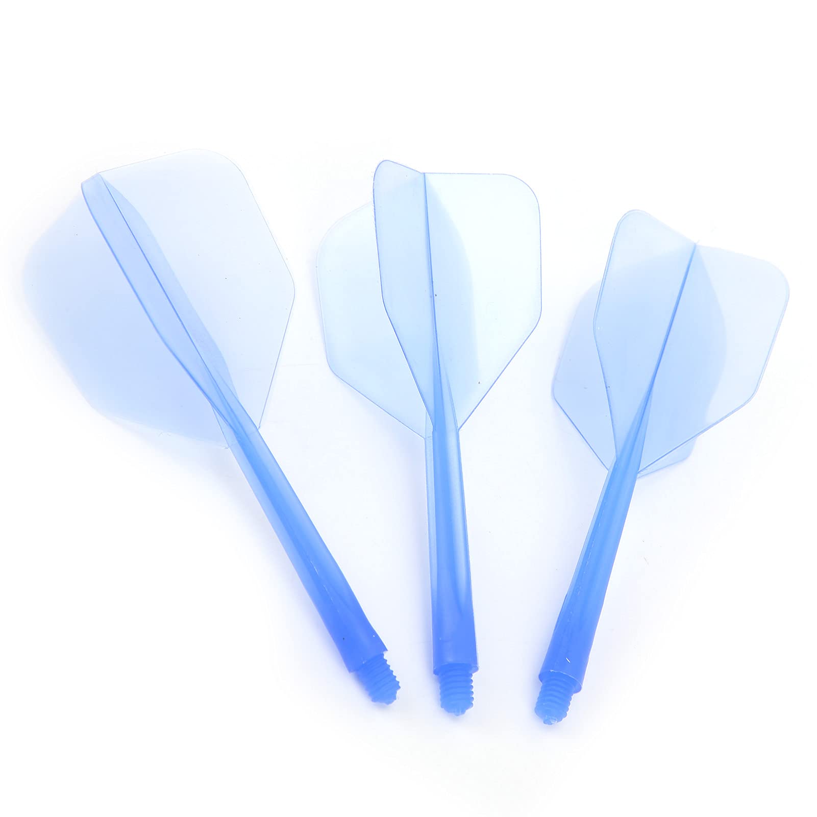Dart Flight Set, Lightweight Design Anti Break 3 Pcs 2BA Thread Transparent Dart Tail Dart Shaft and Flights for Dart Game for 90‑degree Flight(Blue)