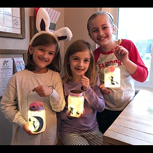 H&G MASTER Fairy Lantern Craft Kit for Kids, Make Your Own Night Light  Fairy Lantern Jar, 1 Pack Gift for 6,7,8,9,10 Years Old