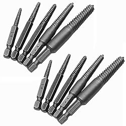 Bestgle 10pcs Screw Extractor Set, 1/4" Hex Shank