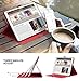 FYY Case for 2019 iPad Air 3 10.5/2017 iPad Pro 10.5 inch, Handmade Genuine Leather Case with Kickstand Function for 2019 iPad Air 3 10.5/2017 iPad Pro 10.5 inch Wine Red