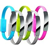 Infinite U Fashion Design Blue Bracelet/Wrist Magnetic Type Portable USB Charger Cable for iphone 5/5S/6/6 Plus/6s/6s plus (with Gift Bag)