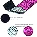 Mermaid Bracelet for Birthday Party Favors Christmas Gifts, Two-color Decorative Reversible Charm Sequins Slap Wristband Strap Band for Kids,Girls,Boys,Women (A(2 Pack), Silver-Rose)