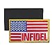 Tactical USA Special Flag Patch with Velcro 2 Pieces by Aidonger (Red)