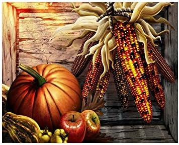 Happy Thanksgiving Day Custom Collage Poster Paper Print Wall Art Living Room Home Office Decor 20" x 16"