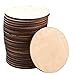 Wooden Cutouts for Crafts, Wood Circles, 0.18 Inch Thick (4 in, 24-Pack)