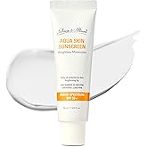 Olivia & Allison Aqua Sunscreen SPF 50+ PA++++ (1.69fl.oz) - Non-Sticky Korean Sunscreen, No White Cast & Invisible