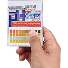 pH Test Strips 0-14, 0.5 Accuracy 100ct, Esee pH Strips pH Test Paper to Test Drinking Water, Food, Pools, Aquariums, Monitor Body pH Levels for Alkaline & Acid Using Saliva and Urine