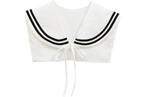 HoosaiyWoo Sailor Collar for Women Costume Shawl Fake Sailor Collars Match Sweater Shirt Dress and T-shirt,