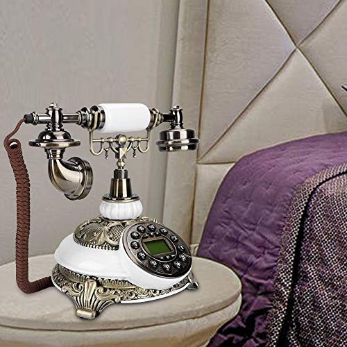 Oumij Vintage Phone Telephone IDS-8646C Upgrade Edition Classical Wood European Vintage Antique Telephone - Thumbnail 6