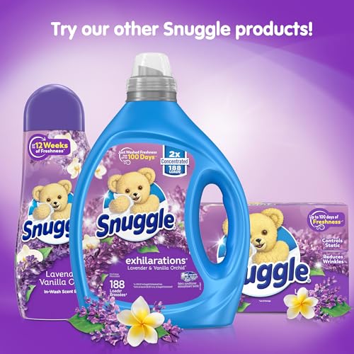 Snuggle Fabric Softener Dryer Sheets Lavender Vanilla Orchid 230ct