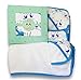 Land of the Wee Extra Soft Hooded Bamboo Baby Bath Towel & Washcloth Set, Organic & Hypoallergenic, Fits Newborn to Toddler Boys and Girls