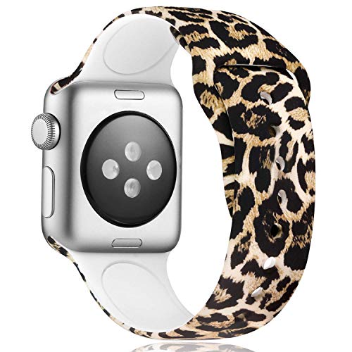 Haveda Cheetah Band Compatible with Apple 5 Watch Band Series 4 Series 5  44mm, Print Leopard for Apple Watch Band 42mm Women Pattern Silicone Sport  Wristbands iwatch Series 3/2/1 S/M Leopard | Pricepulse