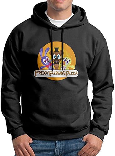 Five Nights At Freddys Mens Long Sleeve Black Pullover Sweatshirt