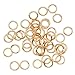 Beadaholique JR/036X6G 100-Piece Open Jump Rings, 6mm, 22K Gold