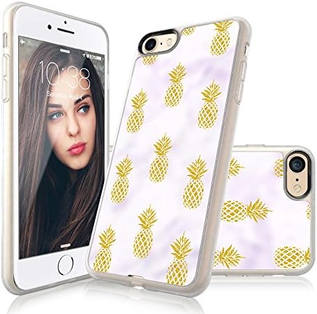 iPhone 7 Case ,iPhone 8 Pineapple Case, Custype Magnetic Customizable Replaceable Protective Anti-Scratch Silicon Soft TPU Unique Pineapple Case for iPhone 7 , iPhone 8 (4.7 inch) (Pineapple 05)
