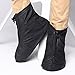 FixWhat Waterproof Motorcycle Bike Shoes Covers,Reusable Anti-Slip Rain Snow Shoes Overshoes Gear Zipped Shoes Men Women Rain Covers