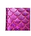 PGXT Girls 3 Pcs Princess Mermaid Tail Swimwear Swimsuit Bikini Blue+Rosered 110CM