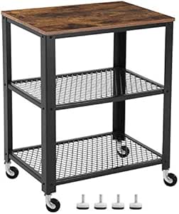 FZC-YM Carrito de microondas de Cocina de 3 Niveles, Carrito de Cocina