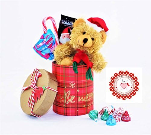 Wishing you a Beary Merry Christmas Hugs and Kisses Gift Basket