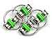 Flippy Chain Fidget Toy by Tom's Fidgets - Perfect for ADHD, Anxiety, and Autism - Bike Chain Fidget Stress Reducer for Adults and Kids (Green 2PK)