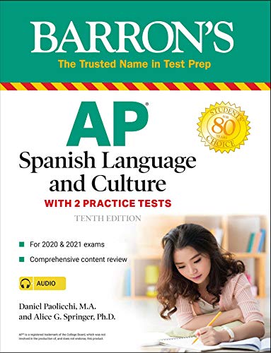 AP Spanish Language and Culture: With 2 Practice Tests (Barron's Test Prep)