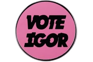 XKYDYF Vote Igor Enamel Pin Fashion Clothes Lover Creative Cartoon Cute Lapel Pin Funny Gift Jewelry Badges Pin for Women Men Backpack Hats Clothes Jackets
