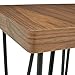 Amazon Brand – Rivet Hairpin Wood and Metal Side End Table, Walnut and Black
