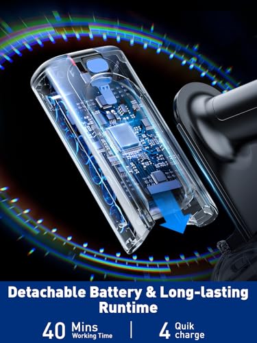 SINCHEREU A27B Cordless Vacuum Cleaner, 8-in-1 Powerful Suction Stick Vacuum, 40Mins Runtime Detachable Battery, 3 Power Modes & LED Display, Ideal for Home, Car, Hard Floor, Carpet, Pet Hair
