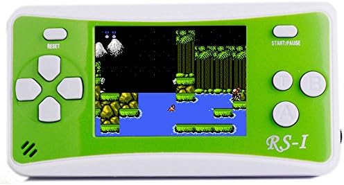 JJFUN RS-1 Handheld Game Console for Children,Retro Game Player with 2.5" 8-Bit LCD Portable Video Games,The 80's Arcade Video Gaming System,Built-in 152 Classic Old School Games Entertainment-Green