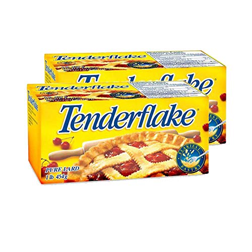 Canadian Tenderflake Pure Bakers Lard (2Pack) 1 Pound 454 Grams