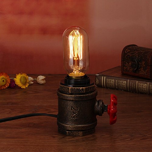 Antique Vintage bulbs,Elfeland Edison Filament Light Bulbs Dimmable 40W Classic Squirrel Cage Filament Incandescent Light Bulb 180LM E26/E27 Medium Base(2 Pack) - Thumbnail 5