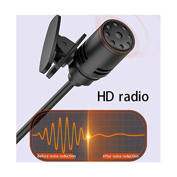 BMDHA Funkmikrofon, Wireless Mikrofon 2,4G Omnidirektional Lavalier Aufnahmemikrofon, Wireless Microphone (Mit Sender… – Bild 3