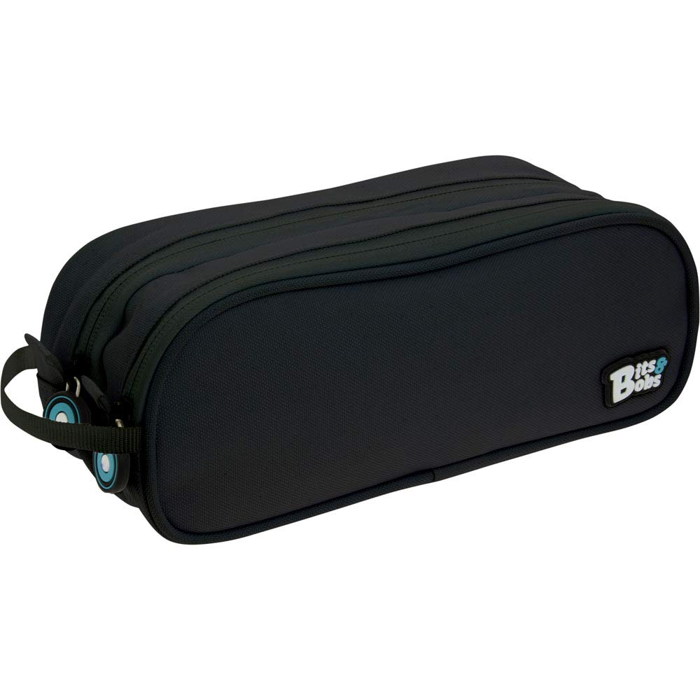 Grafoplás 37543910 Double School Case, Black, 24.5x9.5 cm, Bits & Bobs