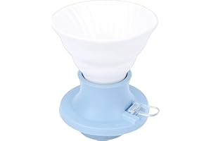 Dpofirs Manual Brew Maker Ceramic Coffee Dripper Unique Immersion Dripper, Customizable Water Rate for Rich Flavor, Ideal for